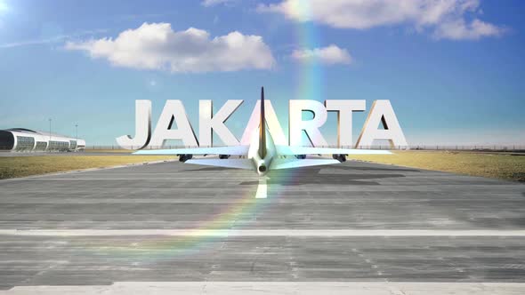 Commercial Airplane Landing Capitals And Cities Jakarta