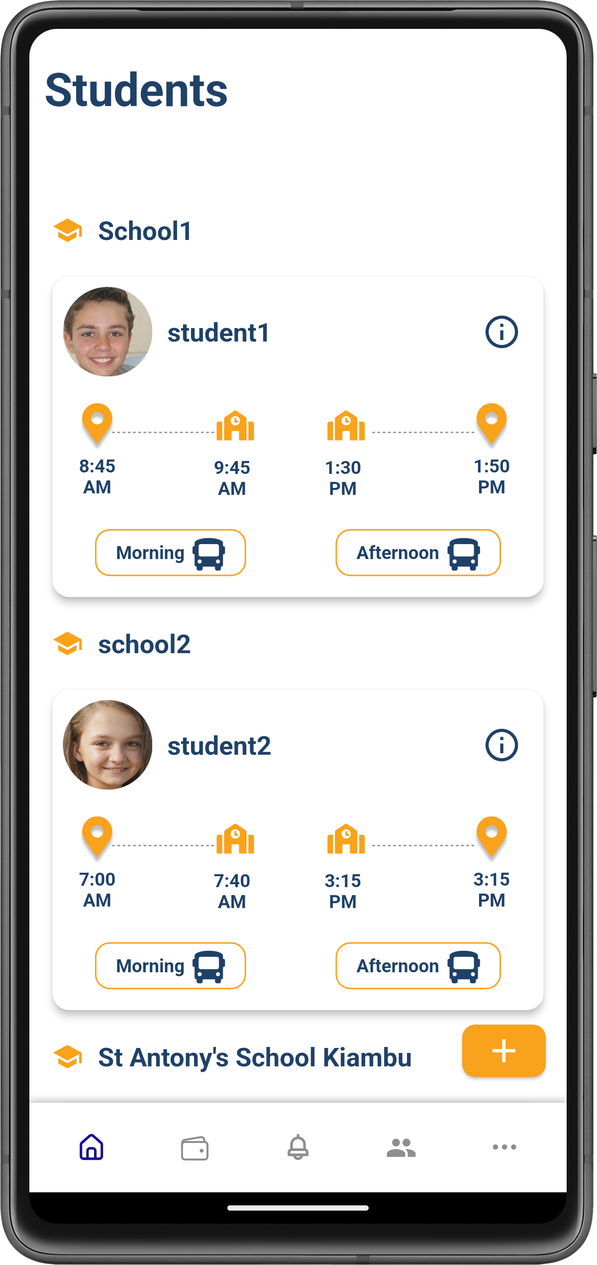 SchoolBusTrack Multi School System for School Bus Tracking
