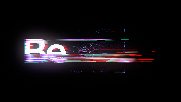 Glitch Logo Animation Logo Stings template preview