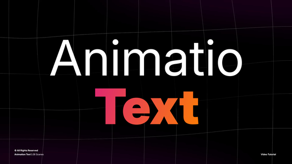 Animation Text 8.0 | After Effects Titles template preview