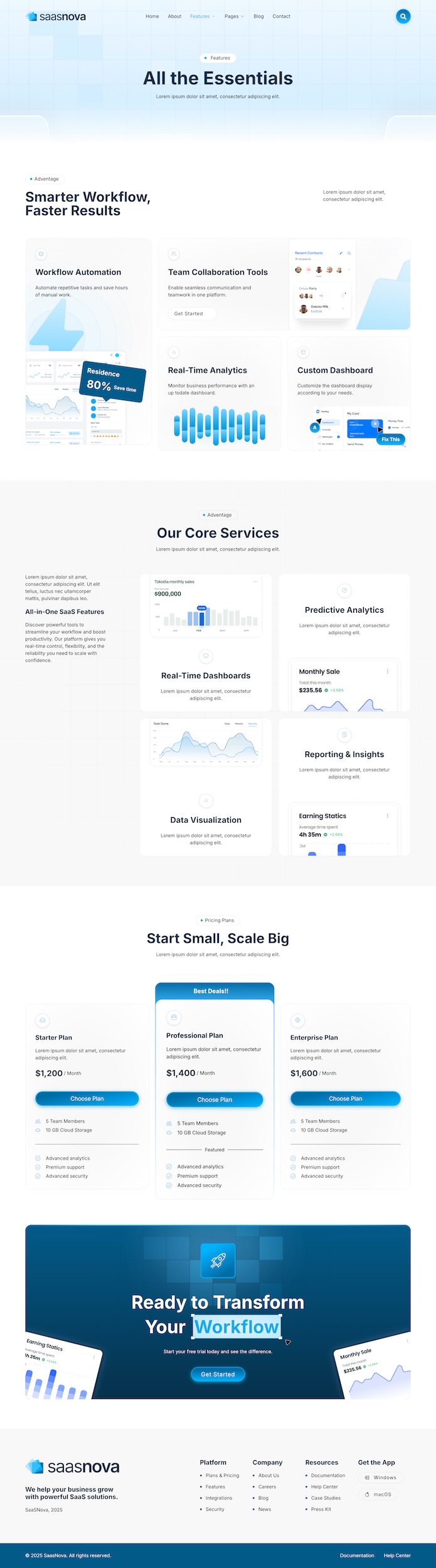 SaaSNova - Software & Saas Elementor Template Kit by Kitpro | ThemeForest