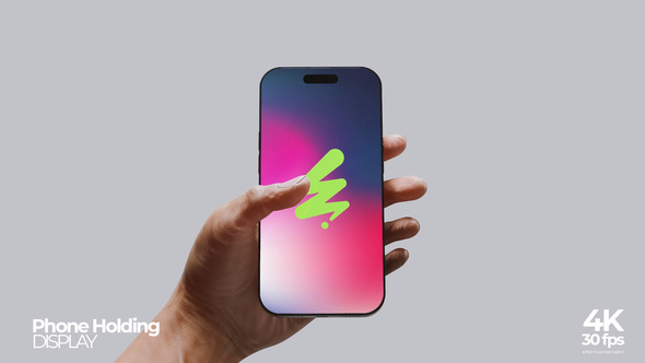 Phone Holding Hand Mockup Product Promo template preview