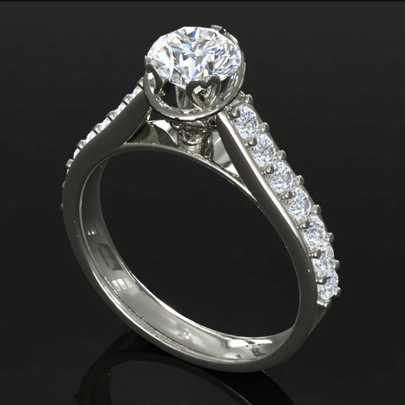 CK Diamond Ring - 3Docean 5471251