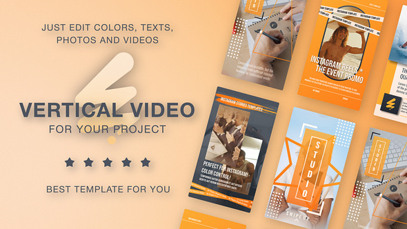 Orange Vertical Promo Product Promo template preview