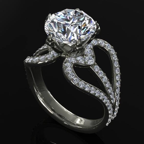 CK Diamond Ring - 3Docean 5471336