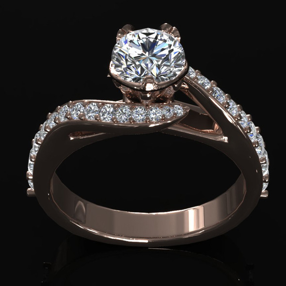 CK Diamond Ring - 3Docean 5471343