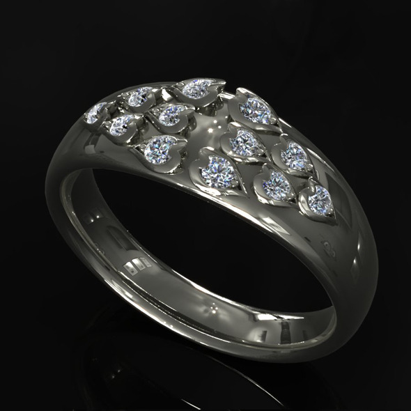 CK Diamond Ring - 3Docean 5471426