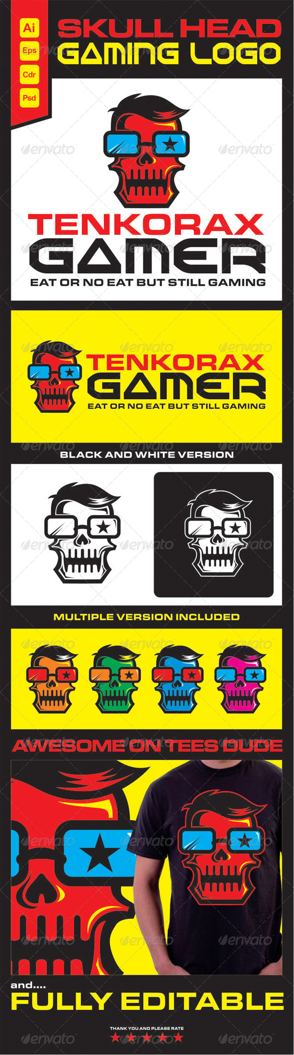 Gamer Geek Tenkorax Logo