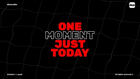 Simple Titles Titles template preview