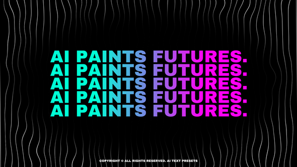 AI Text Presets Titles template preview