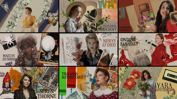 Retro Freeze Frame Elements template preview