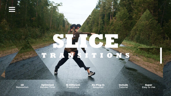 Slice Transitions Elements template preview