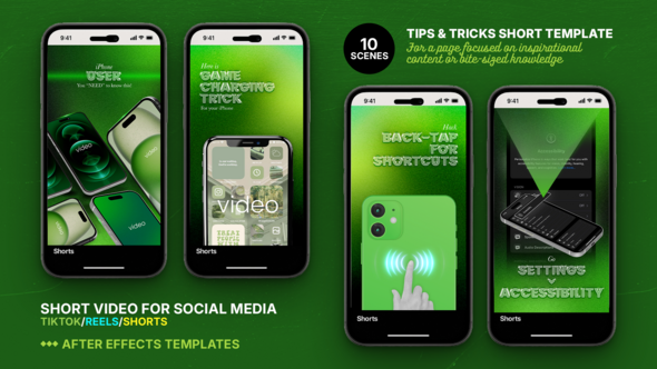 Unleash Phone Wizardry: Viral "Tip & Trick" Video Template for TikTok, Reels & Shorts Product Promo template preview