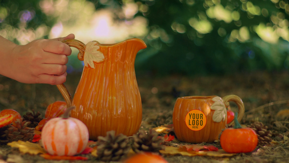 Autumn Tea Logo Opener Product Promo template preview