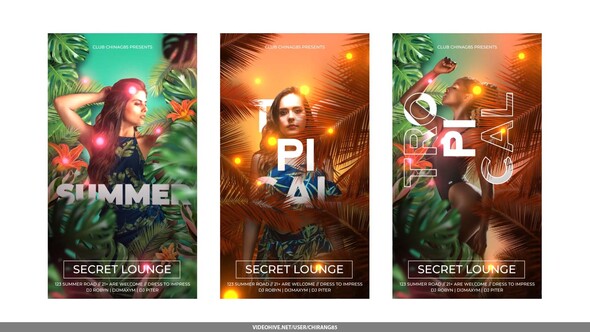 Summer Stories Openers template preview