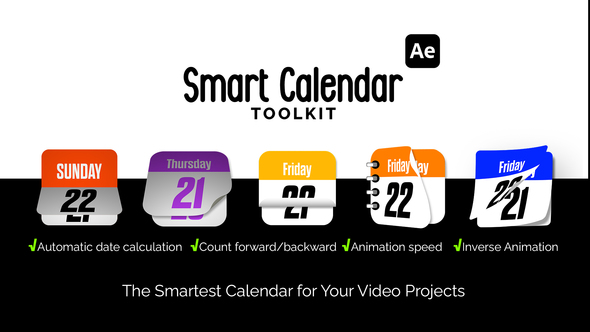Smart Calendar Toolkit Elements template preview