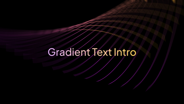 Gradient Text Intro Titles template preview
