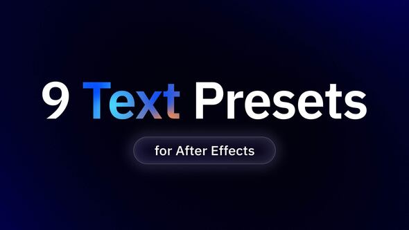 Text Presets | AE Titles template preview