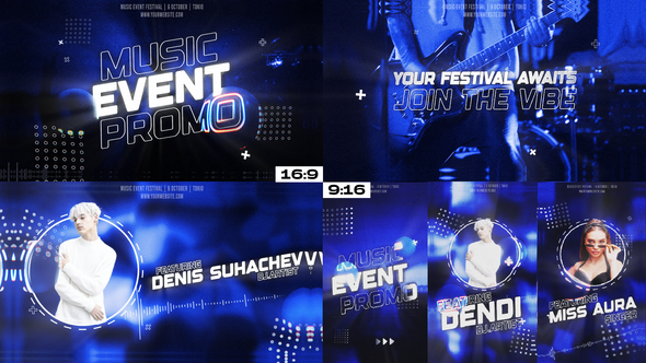 Music Festival Promo Openers template preview