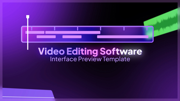 Editing Software Intro Video Displays template preview