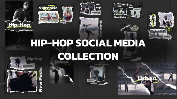 Hip-Hop Social Media Collection Openers template preview