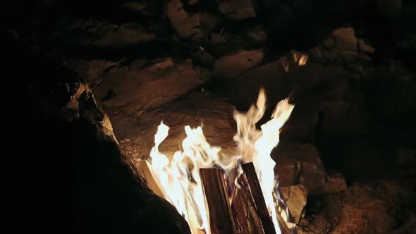 Reflection of Fire on the Cave Stones alt