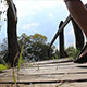 Passing A Wooden Footbridge - VideoHive Item for Sale