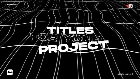 Modern Titles  After Effects Titles template preview