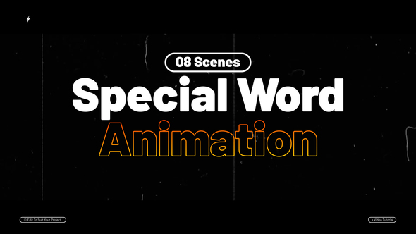 Special Word Animation | After Effects Titles template preview