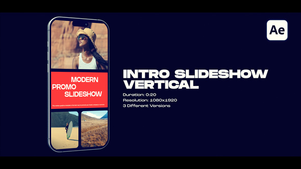 Vertical Multiscreen Slideshow Openers template preview