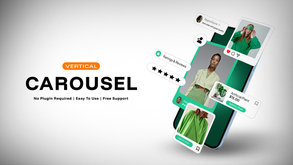 Rating & Reviews Carousel Product Promo template preview