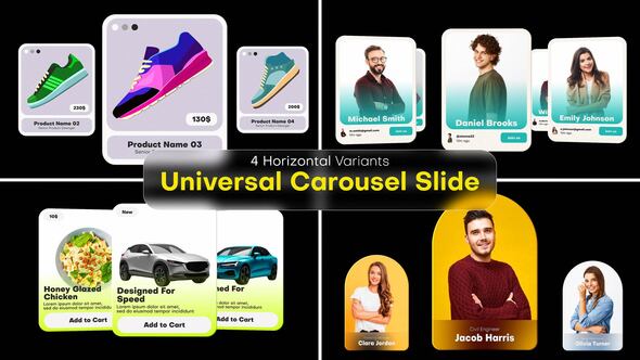 Universal Carousel Slide Openers template preview