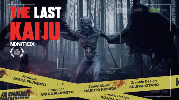 Japan Retro 2000s Cinematic Title Titles template preview