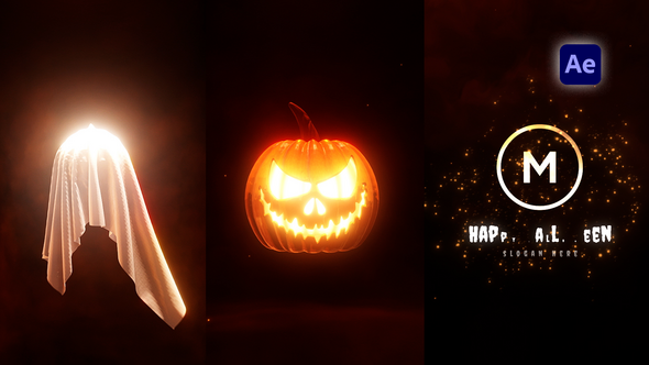 Halloween Logo Reveal Logo Stings template preview