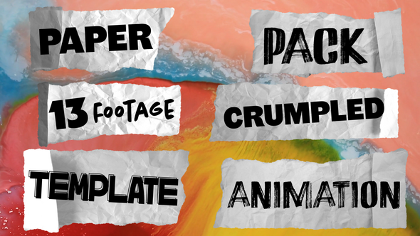 Crumpled Paper Animation, Apple Motion Templates | VideoHive