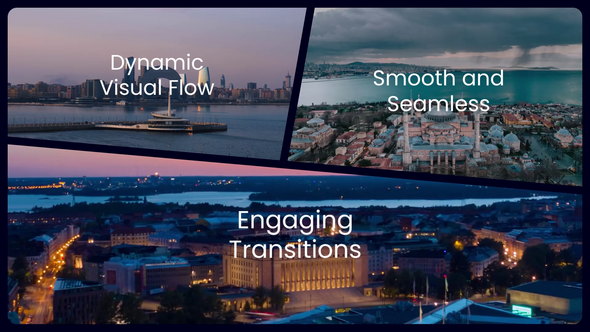 Split screen Opener | Creative Multiscreen Slideshow Openers template preview