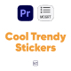 24 Cool Trendy Stickers Premiere Pro - VideoHive Item for Sale