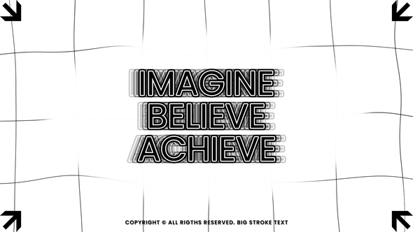 Big Stroke Text | AE Titles template preview