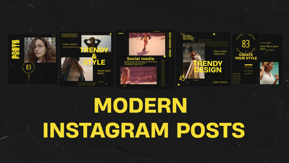 Modern Instagram Posts Openers template preview