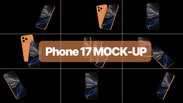 Phone 17 Mockup Promo Video Displays template preview