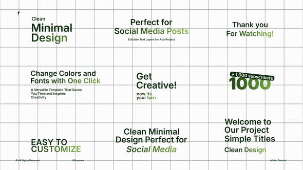 Typography Titles | After Effects Titles template preview