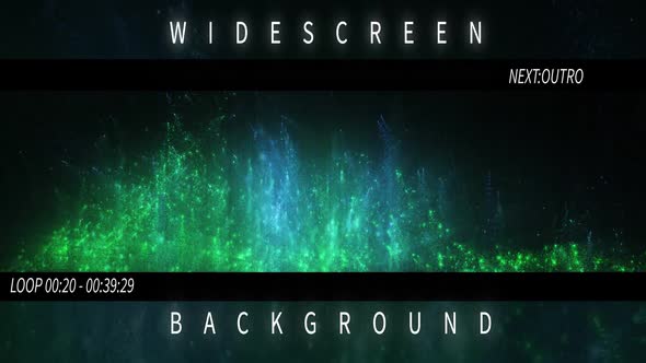 Christmas Green Particles Widescreen Background alt