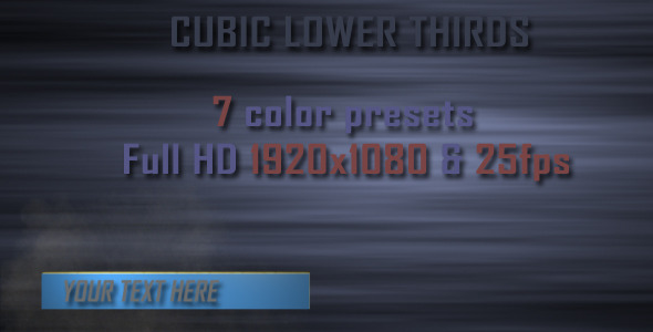Cubic Lower Third