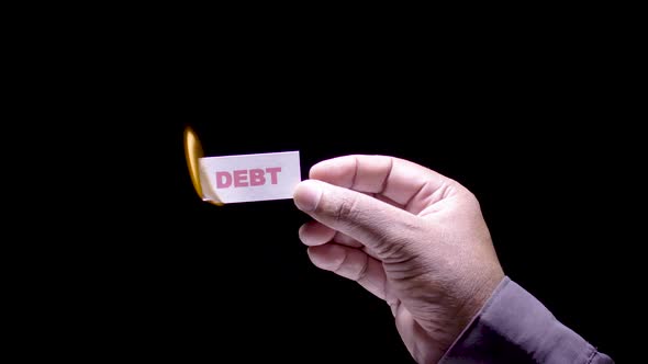 Paper Burning Debt
