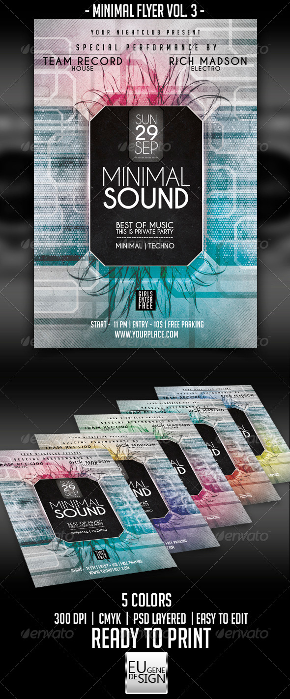 Minimal Flyer Vol. 3 - Clubs & Parties Events