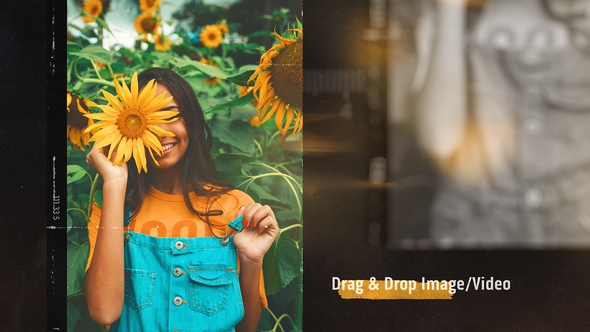 Cinematic Grunge Photo Slideshow Openers template preview