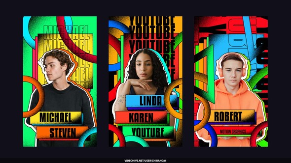 Animated Grain Stories Openers template preview