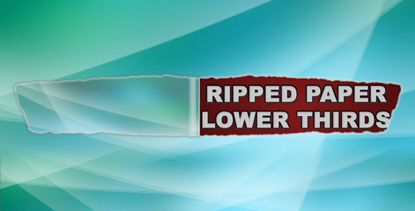 Ripped Paper Lower - VideoHive 5457110
