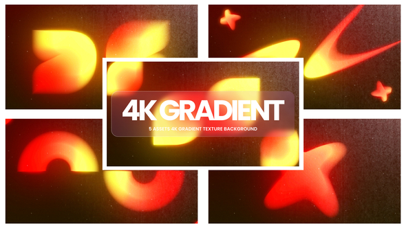 4K Gradient Shapes After Effect Elements template preview