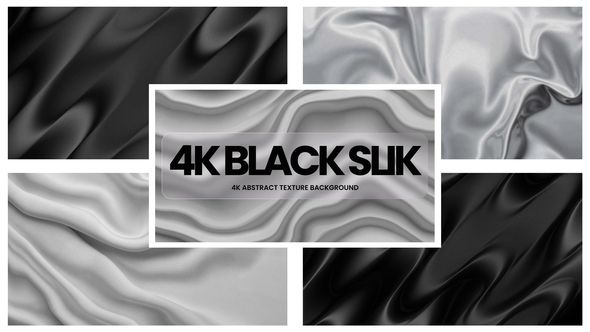 4K Black Silk Background Elements template preview